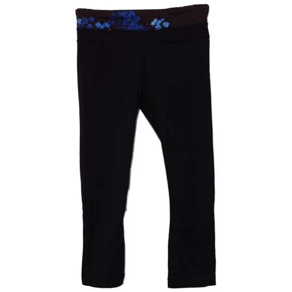 Lululemon Run: Inspire Crop II Black / Petal Pop Multi - Picture 9 of 14